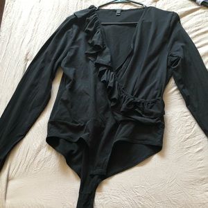 Faux wrap jcrew body suit